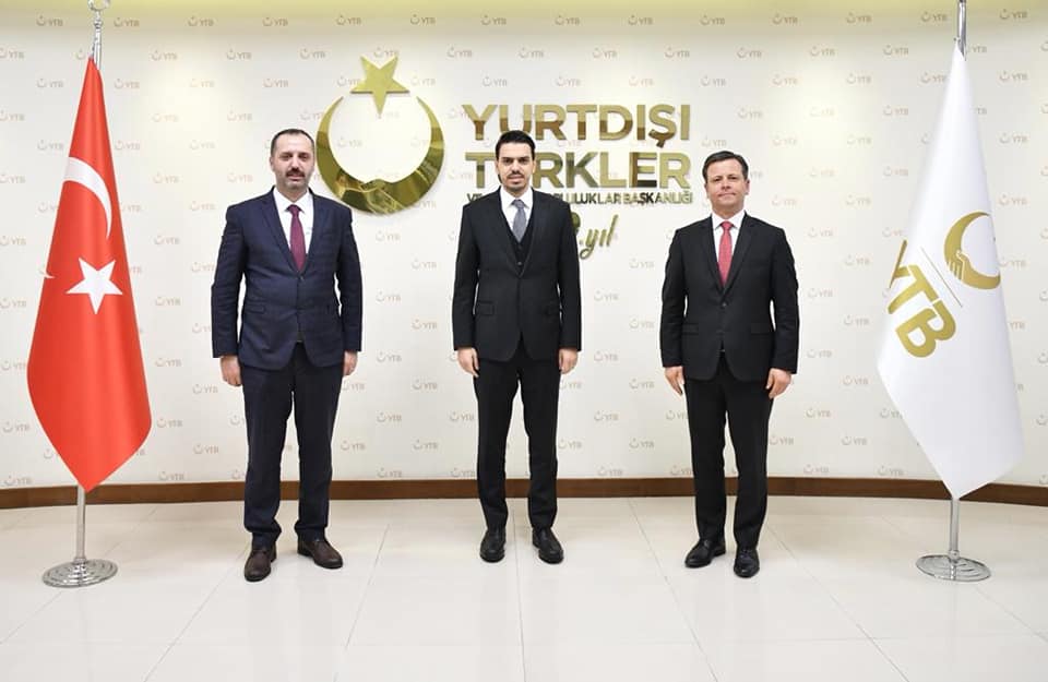 MATÜSİTEB Başkanı Hüsrev Emin, ADEKSAM Başkanı Tahsin İbrahim,  YTB Başkanı sayın Abdullah Eren ile görüşme gerçekleştirdi.